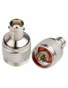 Adaptador N macho a BNC hembra XRDS-RF 2 piezas 50 Ohmios