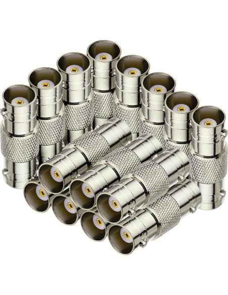 Adaptador BNC hembra 50 Ohm Eightwood 15 piezas