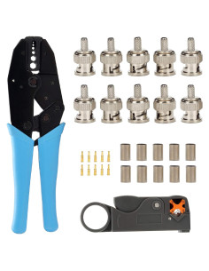 Conector BNC RG58 50 Ohm + Herramienta Crimpado TLS.eagle