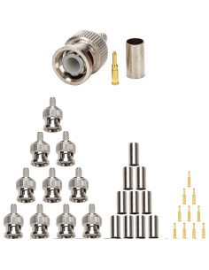 Conector BNC RG58 50 Ohm + Herramienta Crimpado TLS.eagle 2