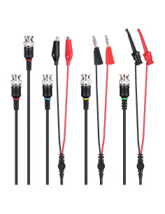 Kit de Cables de Prueba BNC Proster - 90cm Clips Cocodrilo y Gancho