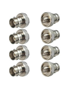 8 Adaptadores Coaxiales BNC Femenino a SMA Femenino 50 Ohm