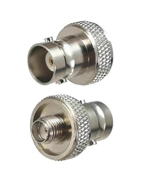 8 Adaptadores Coaxiales BNC Femenino a SMA Femenino 50 Ohm