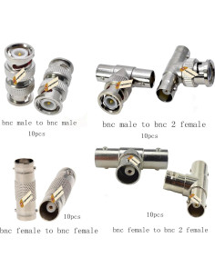Kit de Conectores BNC 40 Piezas Lsgoodcare para CCTV 2