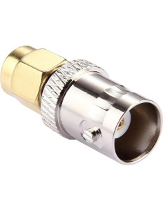Adaptador Coaxial RF DHT Electronics SMA Macho a BNC Hembra - 2 Pcs 2
