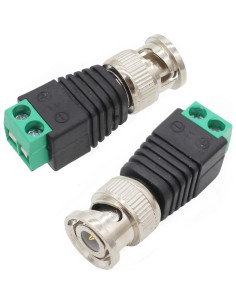 Adaptador Balun Macho BNC AIMHDUTY Paquete de 20 para CCTV 2