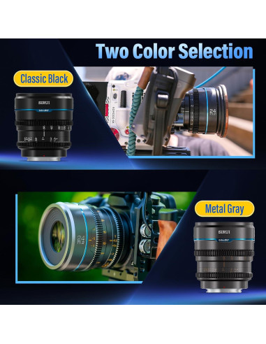 Lente Cine SIRUI Night Walker 24mm T1.2 Enfoque Manual