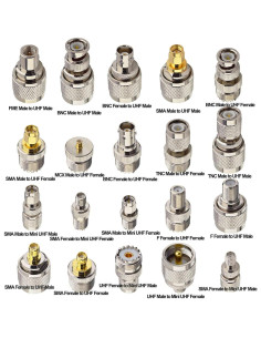 Kit de Adaptadores UHF 20 Tipos onelinkmore Coaxial RF 2