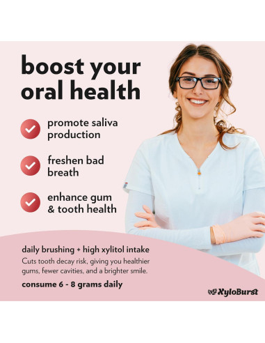 Mentas de Xilitol XyloBurst Baya 164g | Sin Azúcar, Veganas