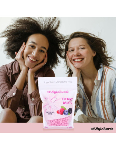 Mentas de Xilitol XyloBurst Baya 164g | Sin Azúcar, Veganas