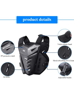 Chaleco Protector de Pecho y Espalda MOTOKER 1 Ajustable 2