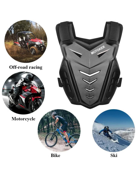Chaleco Protector de Pecho y Espalda MOTOKER 1 Ajustable