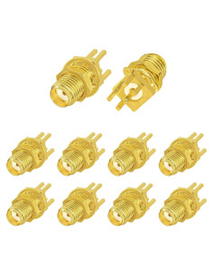Conectores SMA Femenino Superbat 10pcs Montaje en Bisel PCB