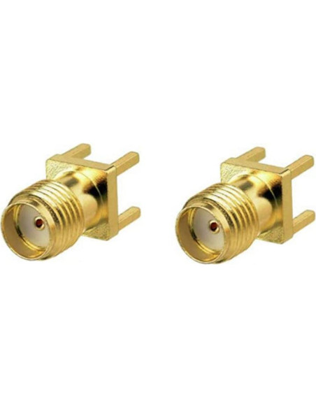 20 Conectores SMA Femeninos Montaje en PCB 50 Ohm GDQLCNXB