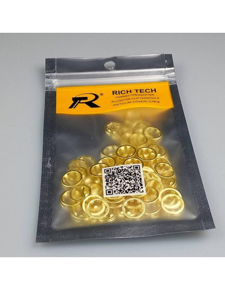 50 Piezas Arandelas SMA Baño de Oro para Conectores RF