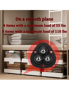 Ruedas Mini Autoadhesivas Drcoevo 360 para Electrodomésticos 2