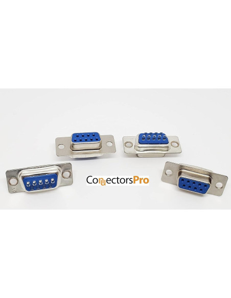 Conectores D-Sub hembra DB9 para soldar - Paquete de 50 Conectores D-Sub hembra DB9 para soldar - Paquete de 50