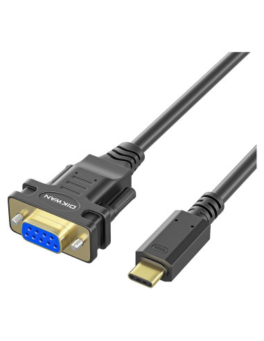Adaptador USB-C a RS232 DB9 hembra OIKWAN 3.05 m