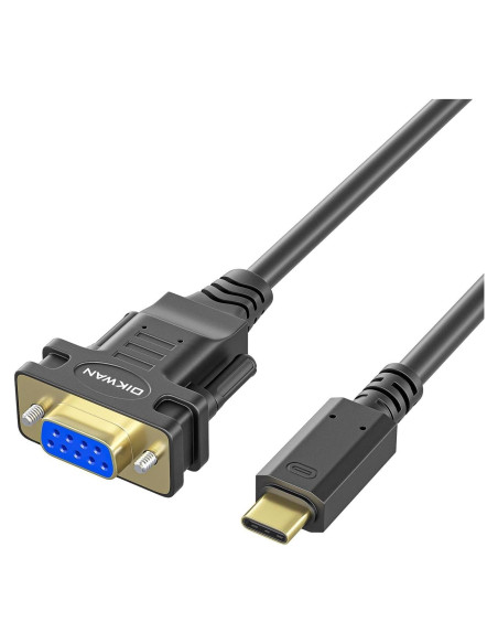 Adaptador USB-C a RS232 DB9 hembra OIKWAN 3.05 m