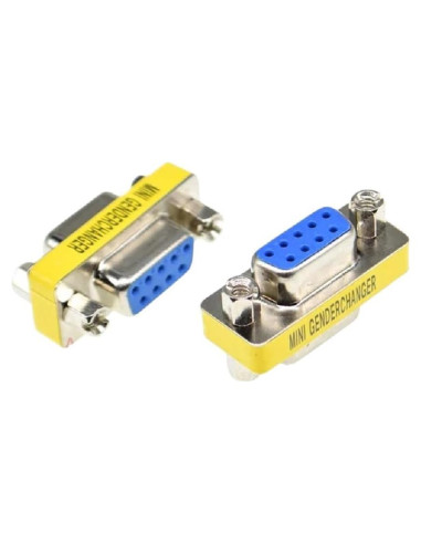 Adaptador DB9 Hembra a Hembra 2 Pcs RS232 Conector Serial