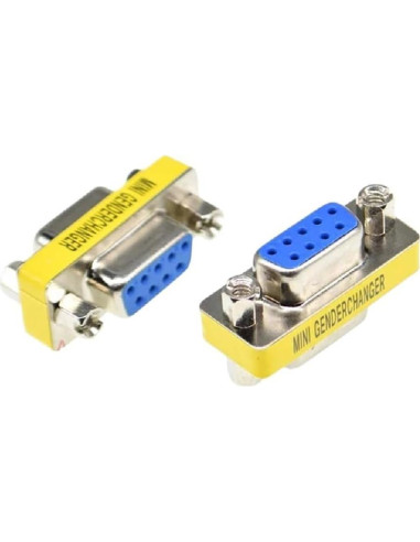 Adaptador DB9 Hembra a Hembra 2 Pcs RS232 Conector Serial