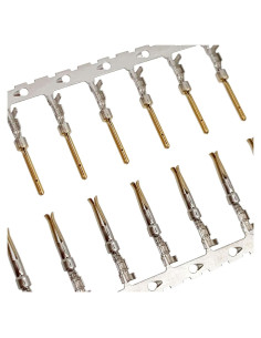 200 Pines Crimpado Macho Hembra D-Sub Niquelados Oro 2mm