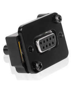 Conector DB9 hembra a hembra QIANRENON montaje en panel 9 pines