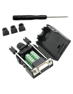 Conector DB9 Femenino RS232 Sin Soldadura SHANFEILU 9 Pines