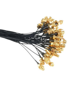 5 Conectores SMA Hembra a UFL Adaptador RF RG178 1.13mm 2