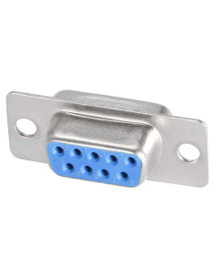Conector D-sub Femenino 9 Pines uxcell Azul Paquete de 10