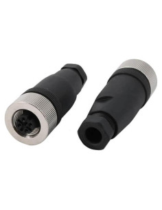 Conector Femenino M12 4 Pines IP67 Elecbee - 2 Piezas