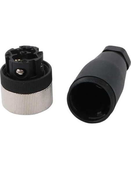 Conector Femenino M12 4 Pines IP67 Elecbee - 2 Piezas