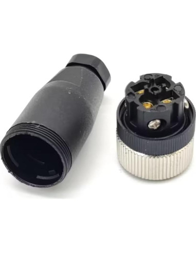 Conector Femenino M12 4 Pines IP67 Elecbee - 2 Piezas