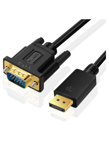 Cable DisplayPort a VGA SHULIANCABLE 1.8m Full HD 1080P