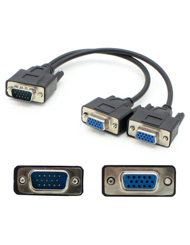 Cable Divisor VGA Macho a 2x Hembra AddOn VGASPLMFF 20.32 cm