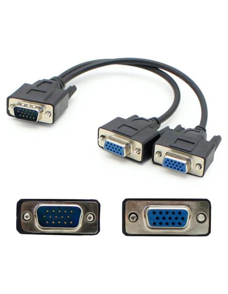 Cable Divisor VGA Macho a 2x Hembra AddOn VGASPLMFF 20.32 cm