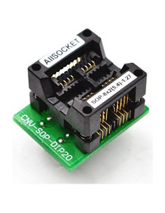 Adaptador de Programación ALLSOCKET SOP8x2 a DIP8 1.27mm