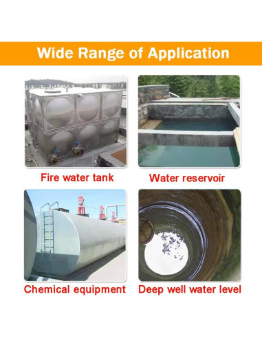 Transmisor de Nivel de Agua EQCOTWEA 30m 4-20mA Acero Inoxidable