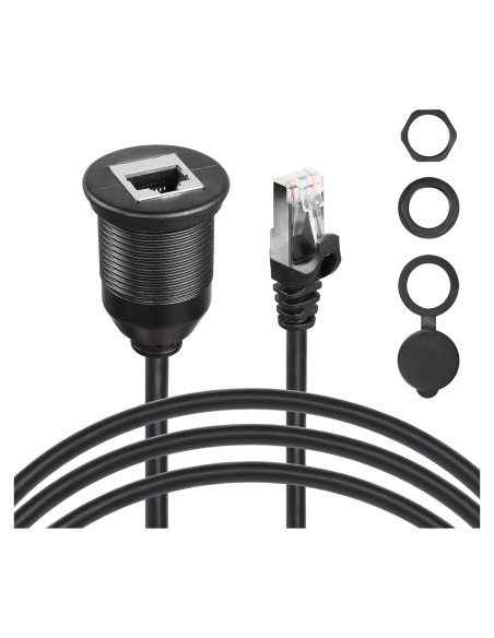 Cable RJ45 Macho a Hembra SinLoon 0.91M Montaje en Panel