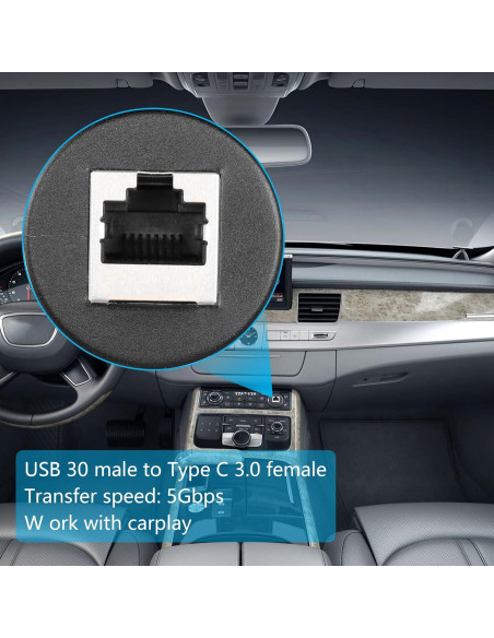 Cable RJ45 Macho a Hembra SinLoon 0.91M Montaje en Panel