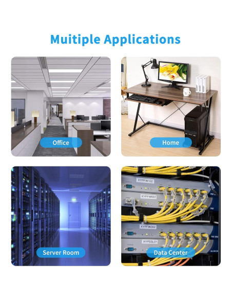 Cable Ethernet Cat6 RIIEYOCA 30cm Alta Velocidad 8 Unidades