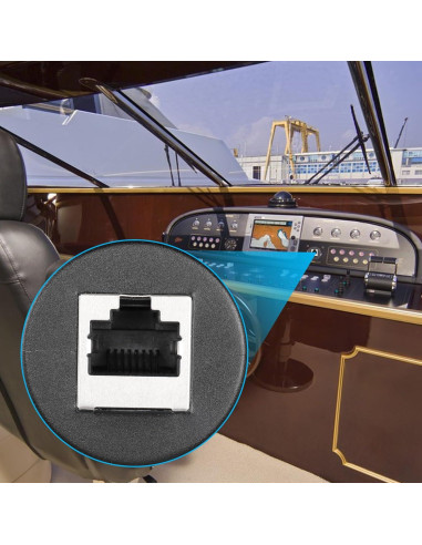 Cable RJ45 Macho a Hembra SinLoon 0.91M Montaje en Panel