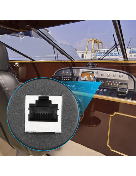 Cable RJ45 Macho a Hembra SinLoon 0.91M Montaje en Panel