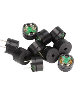 20 Piezas Zumbador Pasivo Piezoeléctrico 12V 16R para Electrónica 2