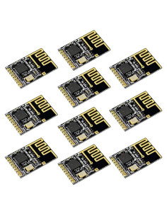 Módulo Transceptor Inalámbrico NRF24L01+ 2.4GHz FICEMETOI 10pcs
