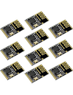 Módulo Transceptor Inalámbrico NRF24L01+ 2.4GHz FICEMETOI 10pcs 2