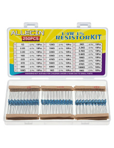 Kit de Resistencias ALLECIN 25 Valores 1/4W 1% 1 a 1M