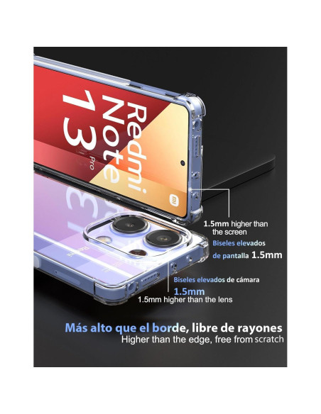 Funda TPU Transparente USTIYA para Xiaomi Poco M6 Pro/Redmi Note 13 Pro 4G Funda TPU Transparente USTIYA para Xiaomi Poco M6 Pro/Redmi Note 13 Pro 4G