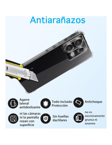 Funda TPU Transparente USTIYA para Xiaomi Poco X6 5G / Redmi Note 13 Pro 5G