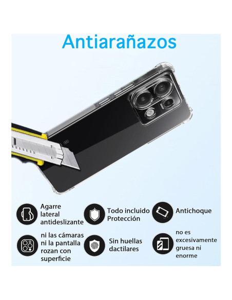 Funda TPU Transparente USTIYA para Xiaomi Poco X6 5G / Redmi Note 13 Pro 5G Funda TPU Transparente USTIYA para Xiaomi Poco X6 5G / Redmi Note 13 Pro 5G